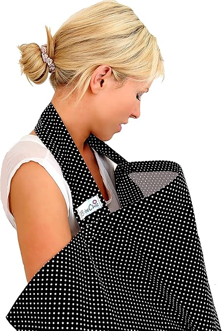 Bebechic 100 Cotton Breastfeeding Cover 105cm X 69cm With Drawstring Storage Bag Boned Nursing Apron Black White Dot Amazon Es Bebe Bebechic 100 Cotton Breastfeeding Cover 105cm X 69cm With Drawstring Storage Bag Boned Nursing Apron Black White Dot Amazon Es Bebe