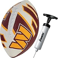 Vista 13 de Franklin Sports NFL Team Footballs - Rubber Youth Mini Balls for All Teams - Kids 8.5" Football + Air Pump Sets - Official NFL Licensed