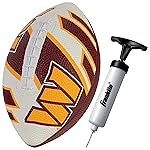 Franklin Sports NFL Washington Commanders Football - Youth Football - Mini 8.5 Rubber Ball - Perfect for Kids - Team Logos and Colors