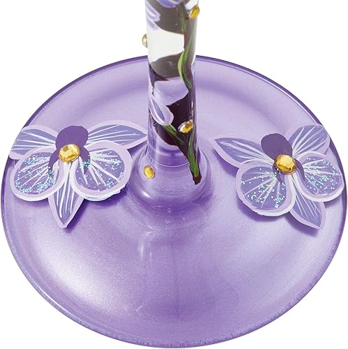 Miniatura 5 de Enesco Designs by Lolita Butterfly Jubilee - Copa de vino artesanal pintada a mano, 15 onzas, multicolor