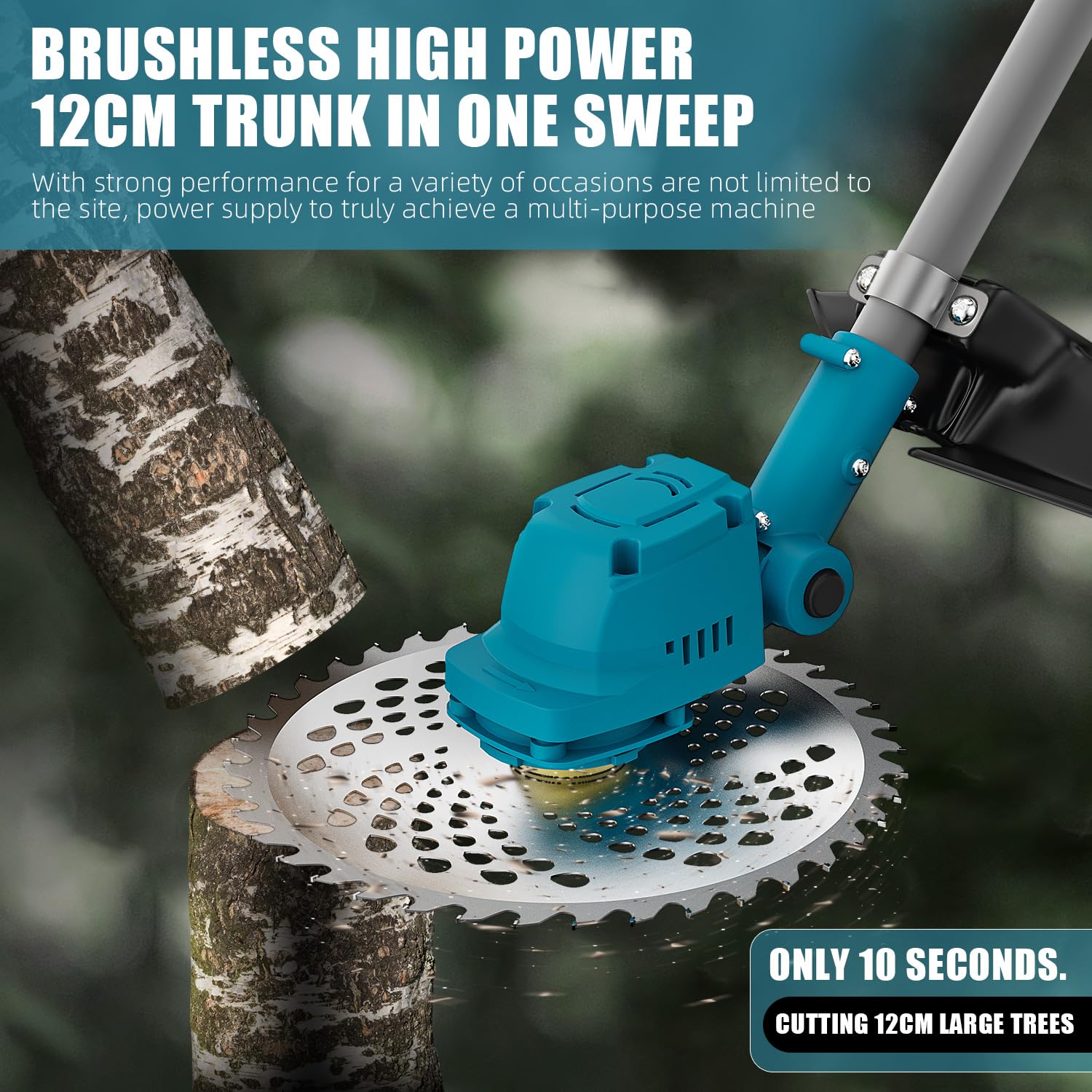 Weed Eater Cordless, (2 X 21v 3.0a Lawn Edgers Battery Powered), 3-In-1grass Trimmer Cordless/Edger Lawn Tool/Brush Cutter, with 3 Types Blades, for Garden and Yard (D Type Handle)…