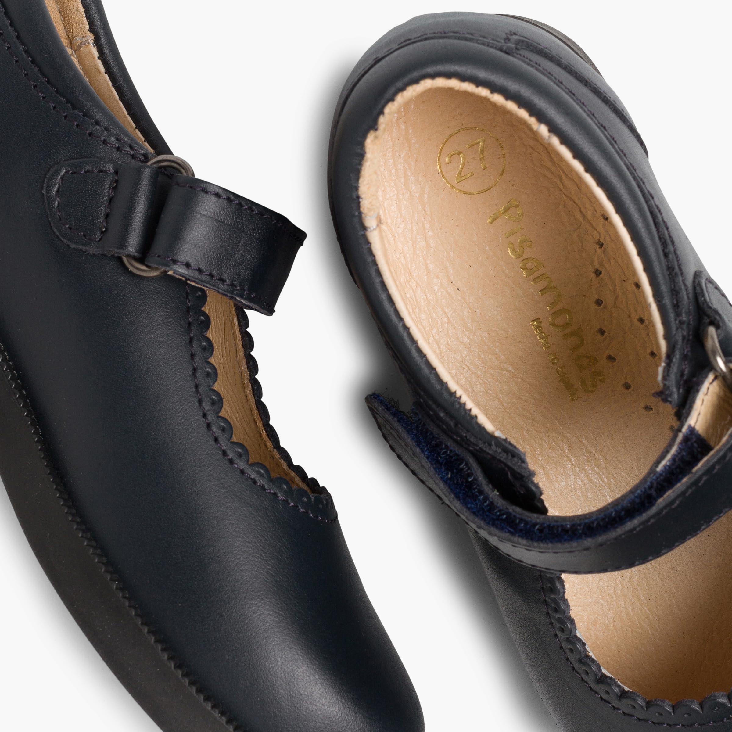 Pisamonas Zapato Colegial Merceditas Niña Cinta Adhesiva