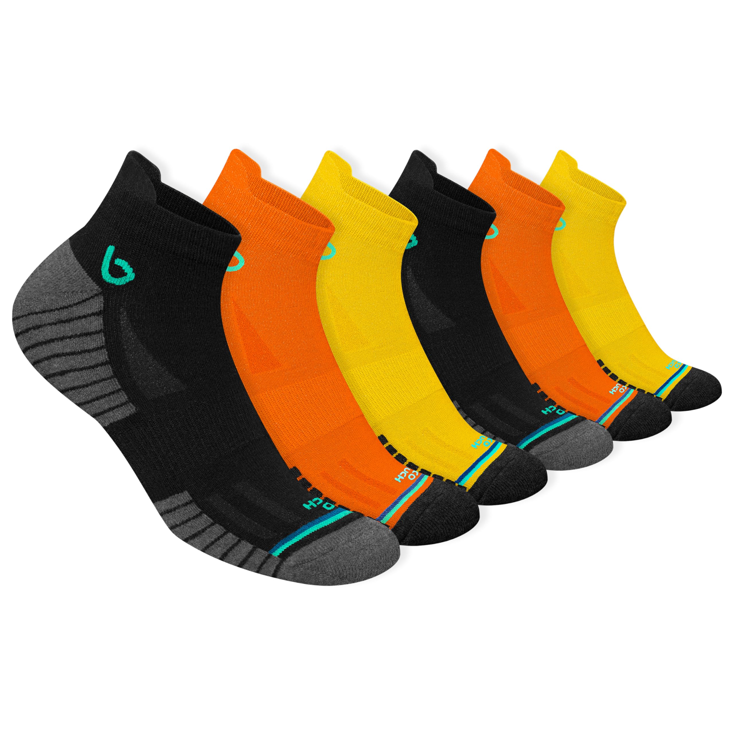 BAMBOS Trainer Socks Ultra Soft Bamboo Men Women Short Sports Socks Running Socks 3/6 Pairs