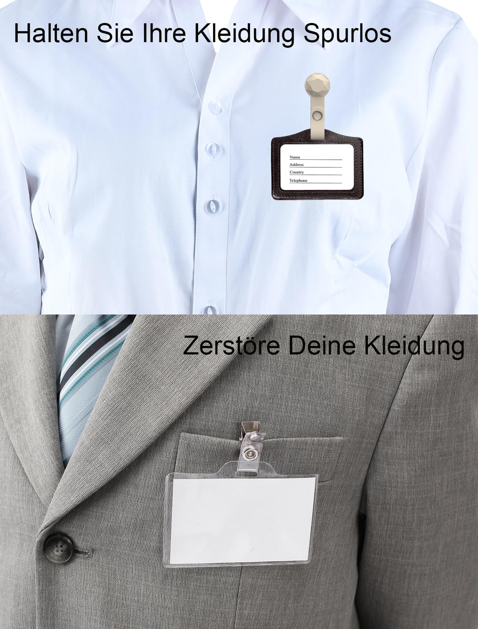 Magnetic ID Name Badge Holder for Shirt Suitable for Offices Doctors, Nurses, Teachers, and Students - Image 4