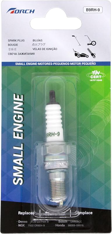 Velas de ignição TORCH B9RH-9 equivalentes a NGK 7502/CR9EH-9 para motocicletas Honda – Kit com 4 unidades