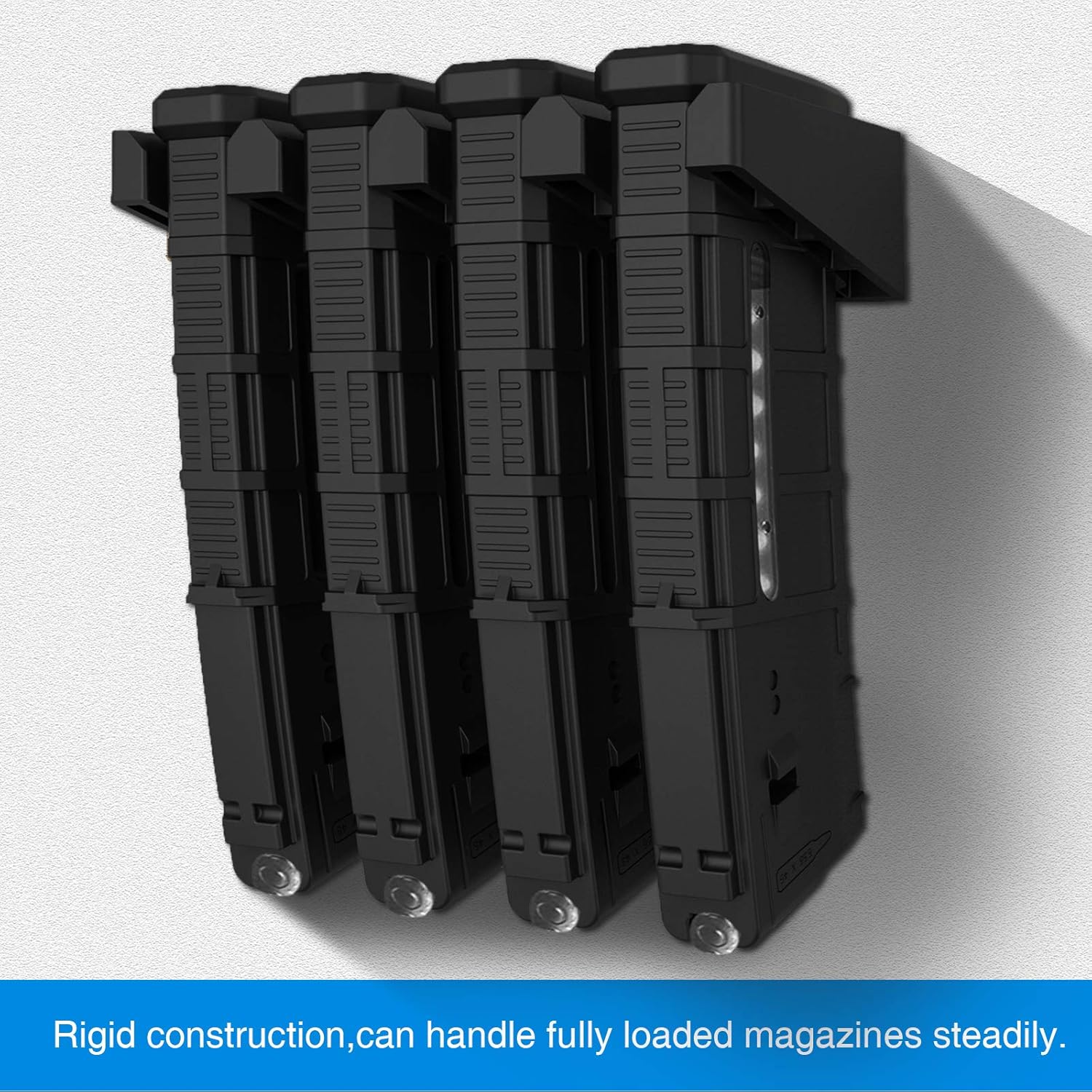 Solid ABS 4X Standard PMAG Wall Mount, Mag Holder, Home Magazine Storage Rack,2 Pack : Sports & Outdoors