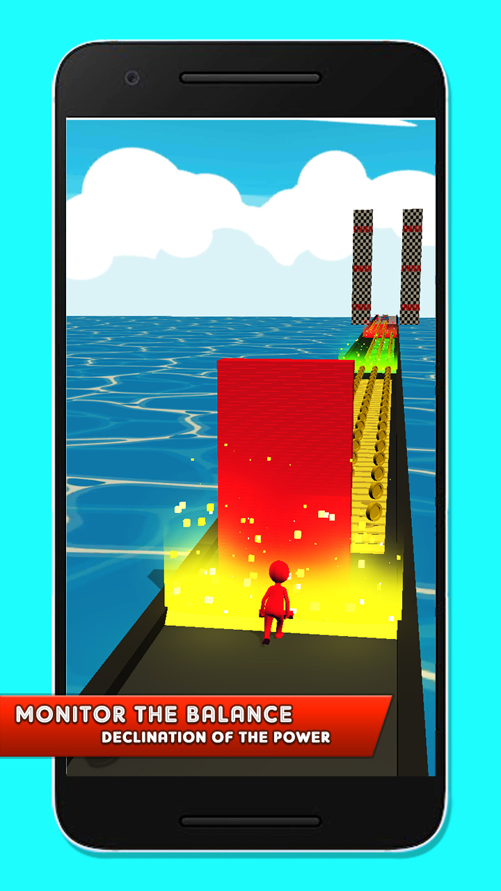 Colored Blocks Stack Game Stack Color Rush 3D Blocks Bridge Race: Colors Match Shortcut Run Tiles ...