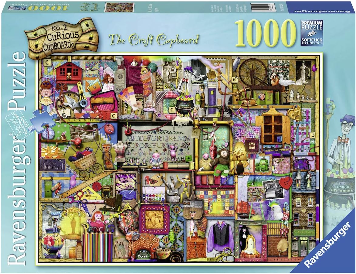 Ravensburger The Craft Cupboard Puzzle 1000 Piece Jigsaw Puzzle for Adults – Every piece is unique, Softclick technology Means Pieces Fit Together Perfectly : Everything Else