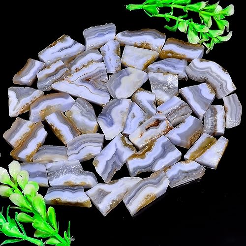 Miniatura 102 de Natural Yaxaite Raw Slice Gemstone- Healing Crystals for DIY Jewelry Making -Loose Natural Cabochon -Perfect for Crafting Unique Jewelry Designs