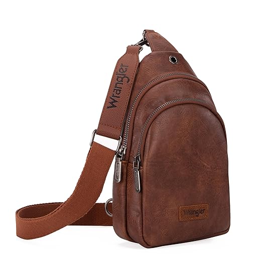Wrangler Sling Bag for Women Leather Crossbody Bag
