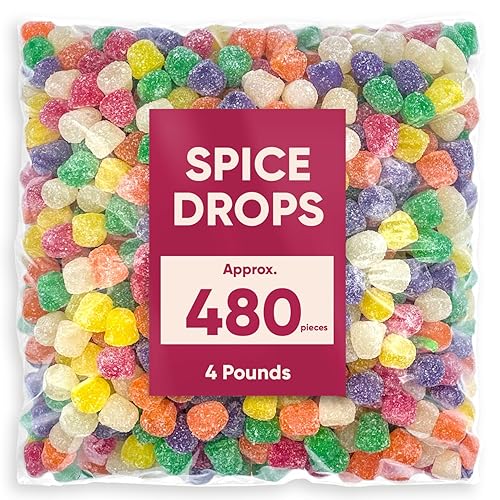Miniatura 1 de Spice Candy Gum Drops - Caramelos a granel, sabor a fruta surtido, 4 libras, gotas de goma de mascar de gelatina, dulces y especias, delicioso