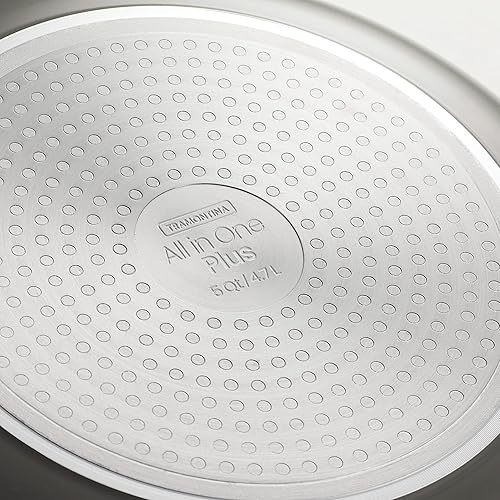 Miniatura 9 de Tramontina Sartén All in One Plus 5 cuartos de galón de cerámica antiadherente gris carbón 80110088DS