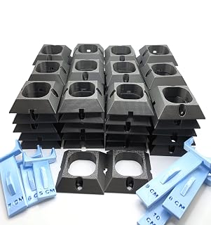 Mounting Brackets/Clips 100FT Set fits Govee PRO Permanent Outdoor Lights (60 Mounts for Set +2 Free, Black)