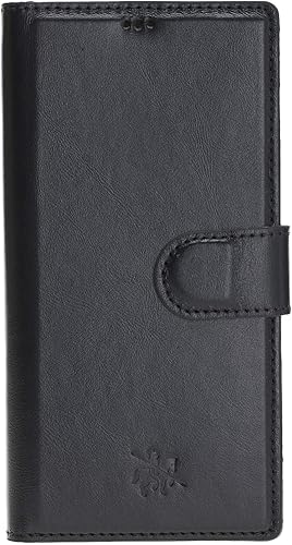 Miniatura 7 de Venito Florence - Funda de piel tipo cartera compatible con Samsung Galaxy Note 10, extra segura con bloqueo RFID, cartera desmontable para Marrón