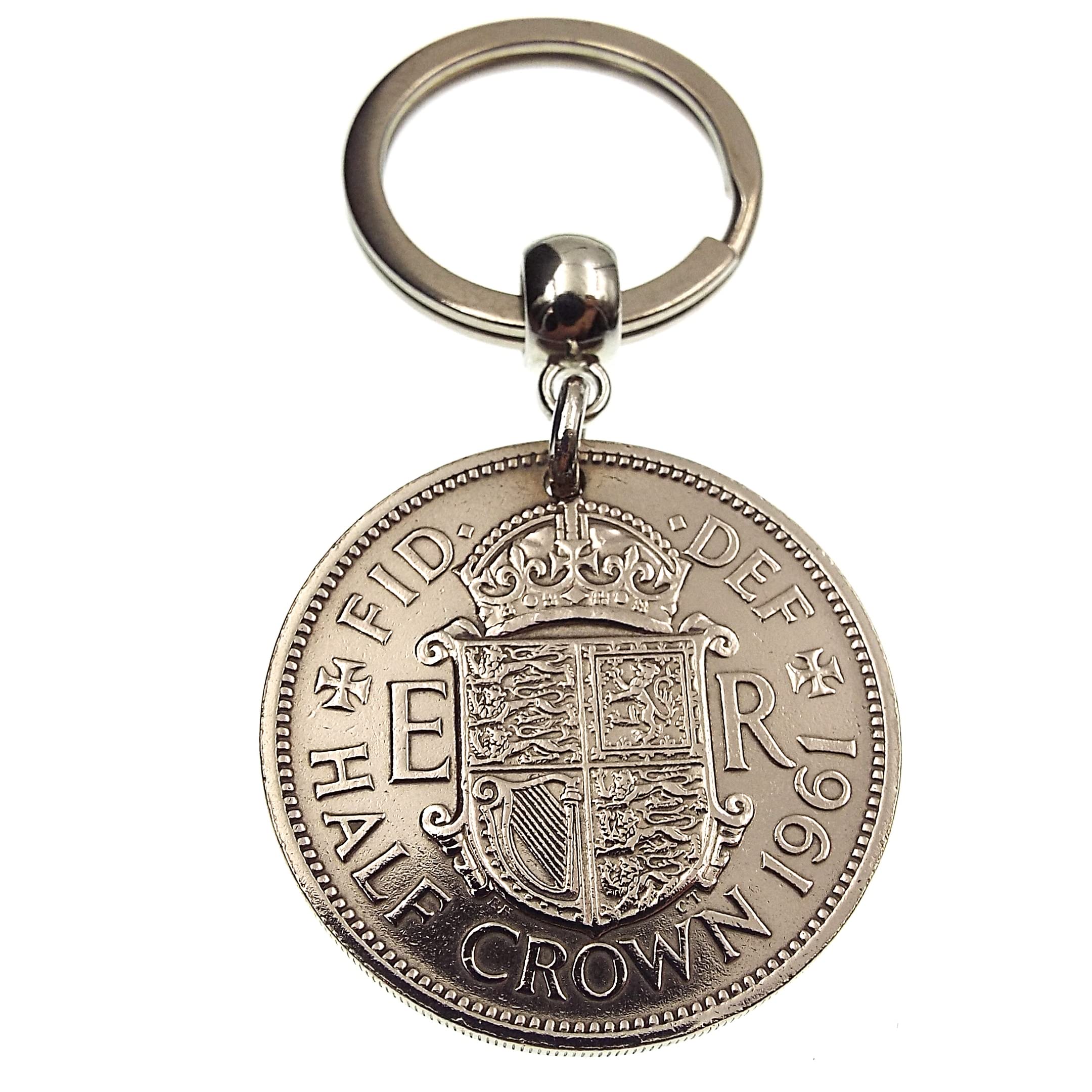 A Silver Dream 1961 Half Crown Coin Keyring