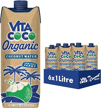 Vita Coco Organic Coconut Water Multipack - 6x1 L - Vitamin C & Potassium