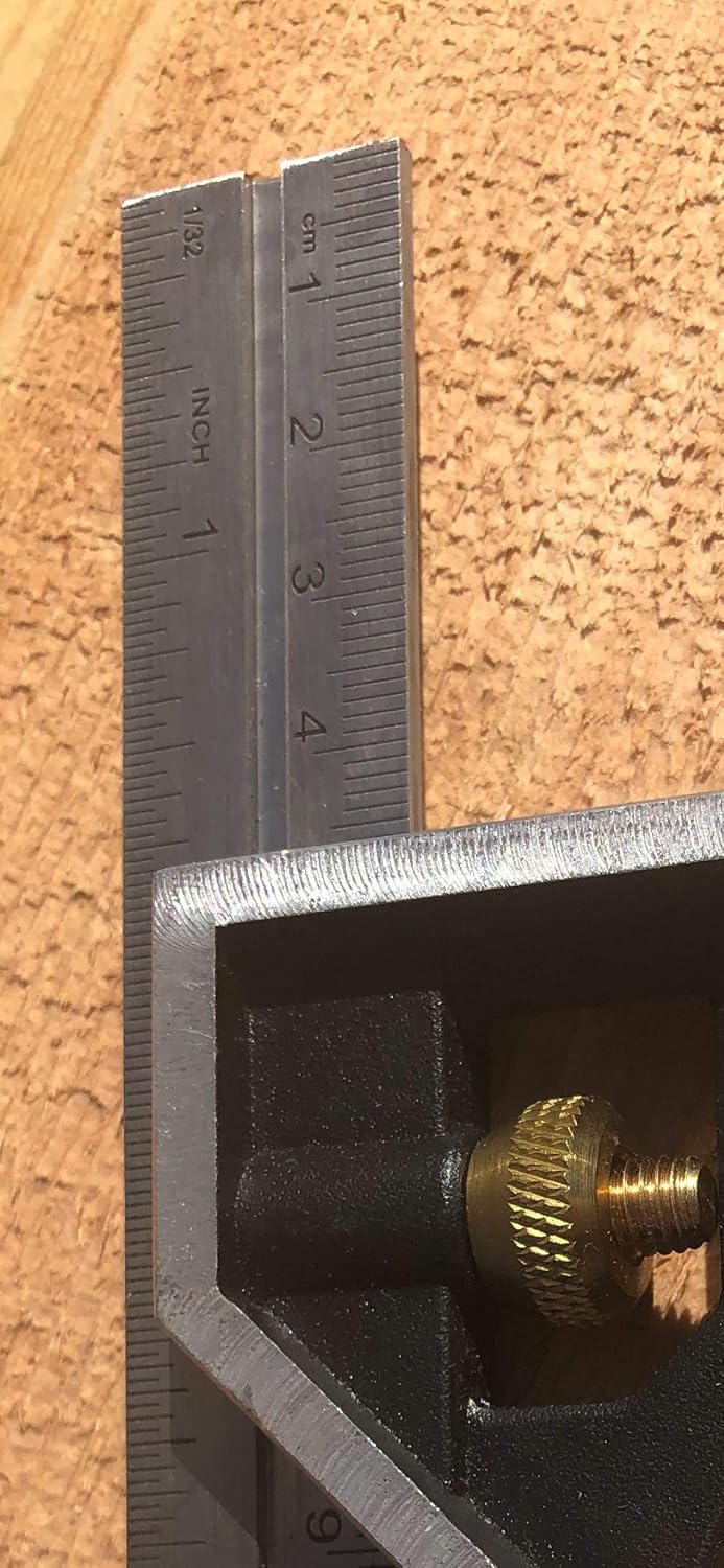 Swanson Tool Co TC130 6 inch Combo Square with Stainless Steel Rule, Cast Zinc Body with Bubble Vial, and Brass Bolt