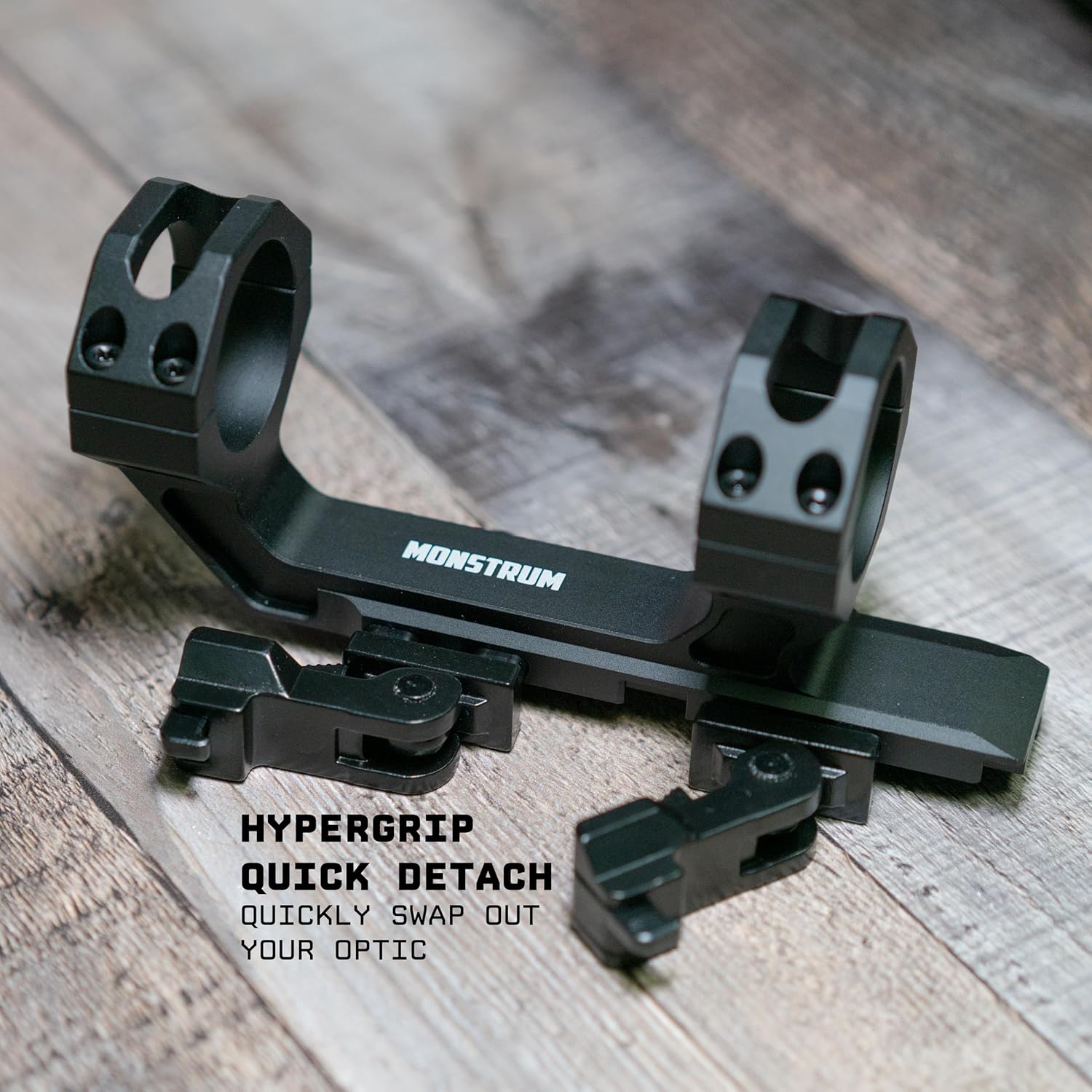 Monstrum Defcon QD Scope Mount with Hypergrip Quick Detach