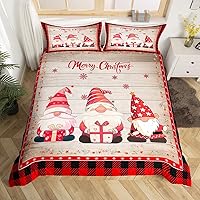 Vista 38 de Juego de funda de edredón con diseño de ciervo de cabaña, tamaño twin, juego de ropa de cama rústica de tablón de madera de árbol de Navidad