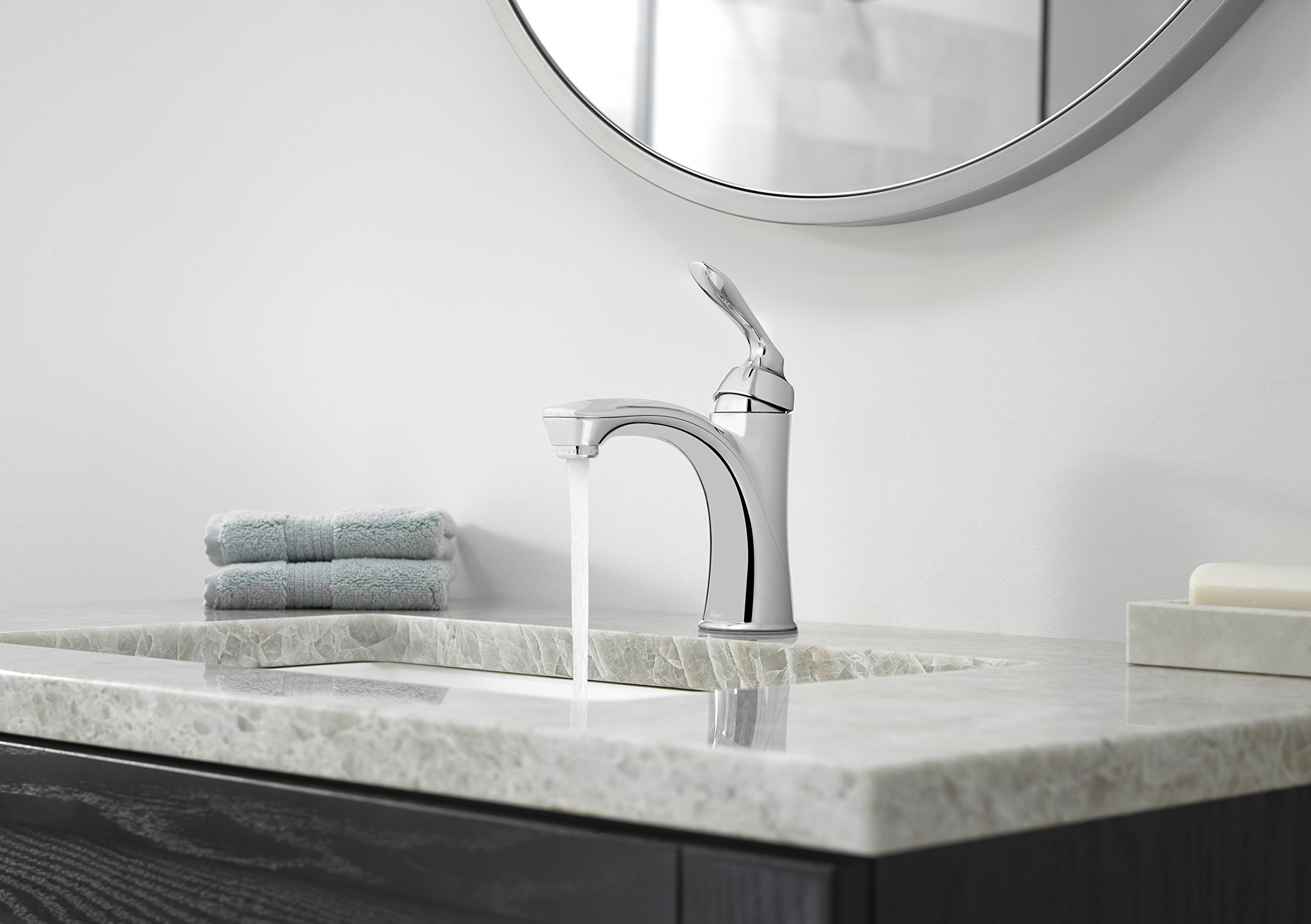 Pfister Avalon llave de baño de control individual, metal, Cromo pulido, 1.2 GPM