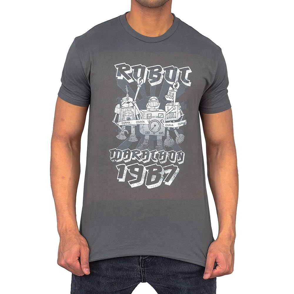 Robot Osaka Marathon 1987 T-Shirt Black | Amazon.com Robot Osaka Marathon 1987 T-Shirt Black | Amazon.com