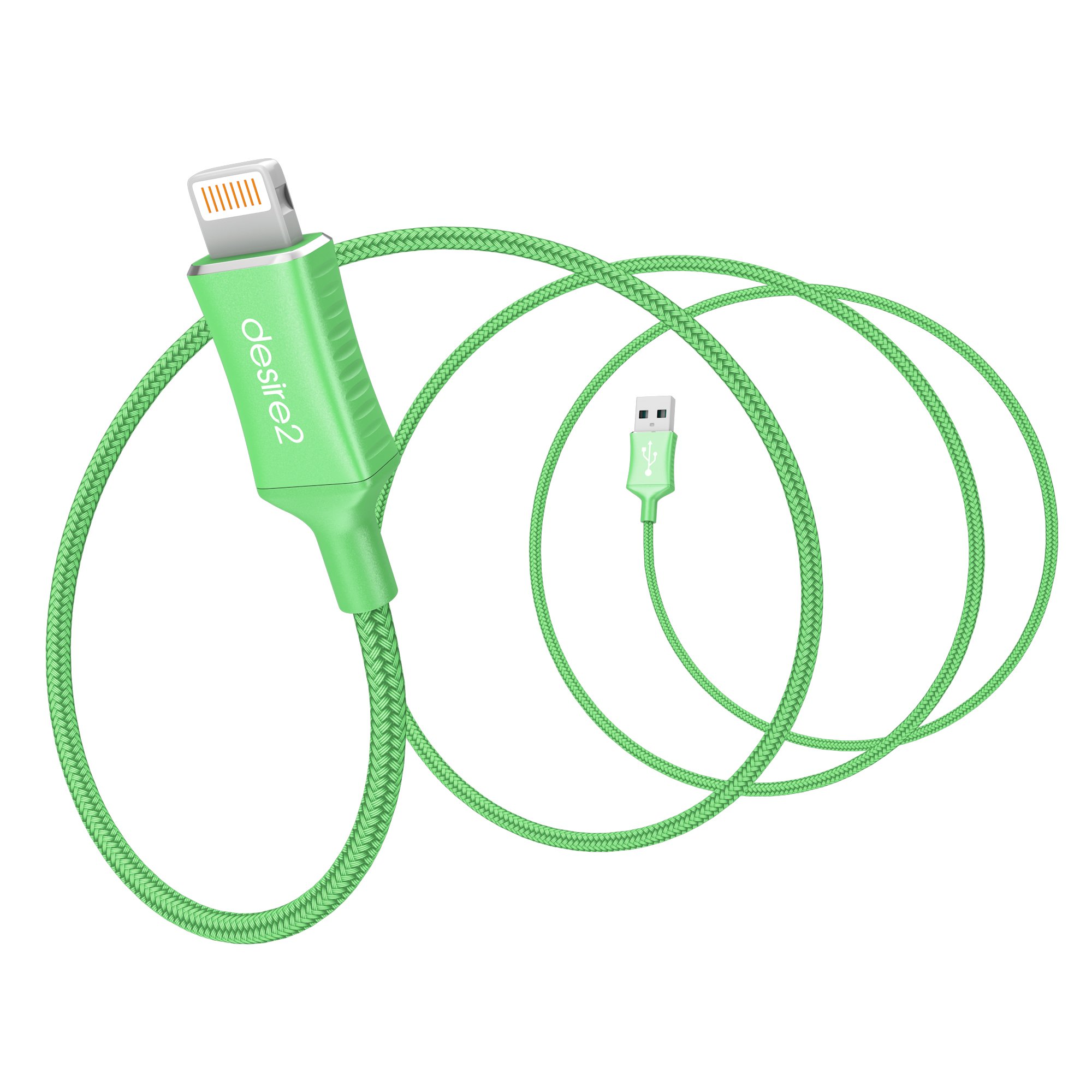 Desire2 iphone USB Cable Charge and Sync Apple MFI Certified 1M Nylon