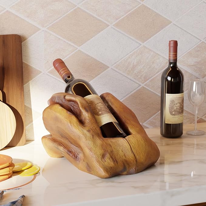 Soporte para Botella de Vino OLDTREE, Madera de Cedro, para Mesa miniatura 7