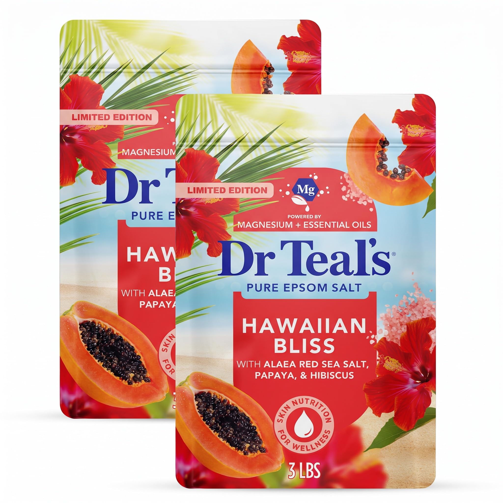 Dr Teal's Hawaiian Bliss Epsom Salt - Tropical Soak -9 Dr Teal's Hawaiian Bliss Epsom Salt - Tropical Soak -9
