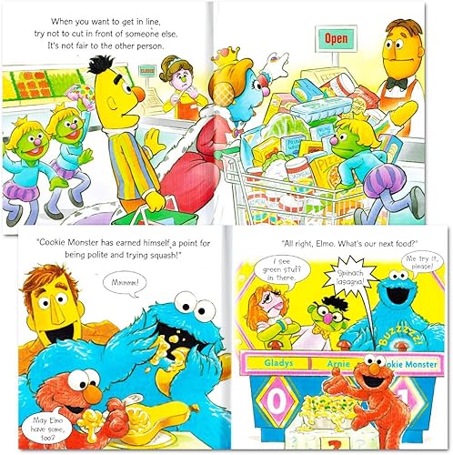 Miniatura 2 de Barrio Sésamo Elmo Manners Libros para Kids Toddlers-Conjunto de 8Manners Libros