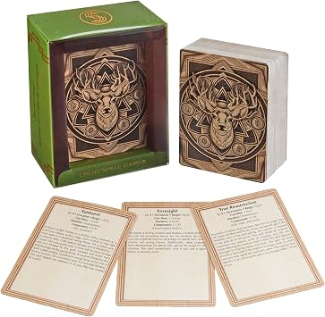 Stratagem Spell Cards - DND 5e Compatible - Quick Reference Class Capacity Deck - Pocket Size RPG Spellbook Cards - Role Playing Game Player Accessory - TTRPG Fantasy Adventure Accessory Druid