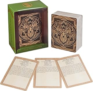 Stratagem Spell Cards - DND 5e Compatible - Quick Reference Class Ability Decks - Pocket Sized RPG Spellbook Cards - Roleplaying Game Player Accessories - TTRPG Fantasy Adventure Accessory (Druid)