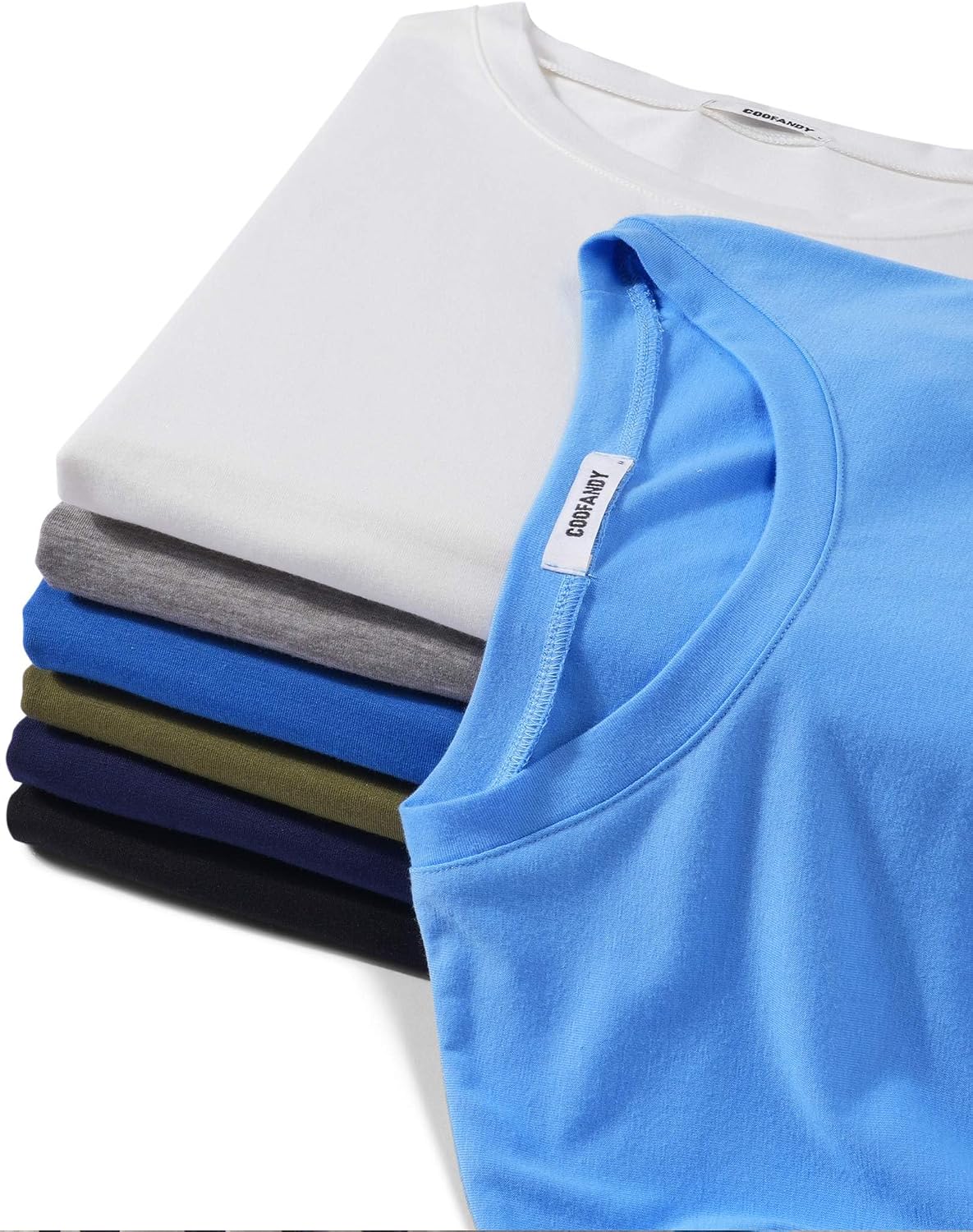 COOFANDY Men's T-Shirts Short Sleeve Crew Neck T Shirts Casual Classic Basic Tee Shirts image 5