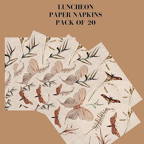 Miniatura 3 de Keep Unique Servilletas de papel de pavo real de 13 x 13 pulgadas, 20 unidades, diseño de pájaros de animales, 3 capas, estampado de pavo real, para