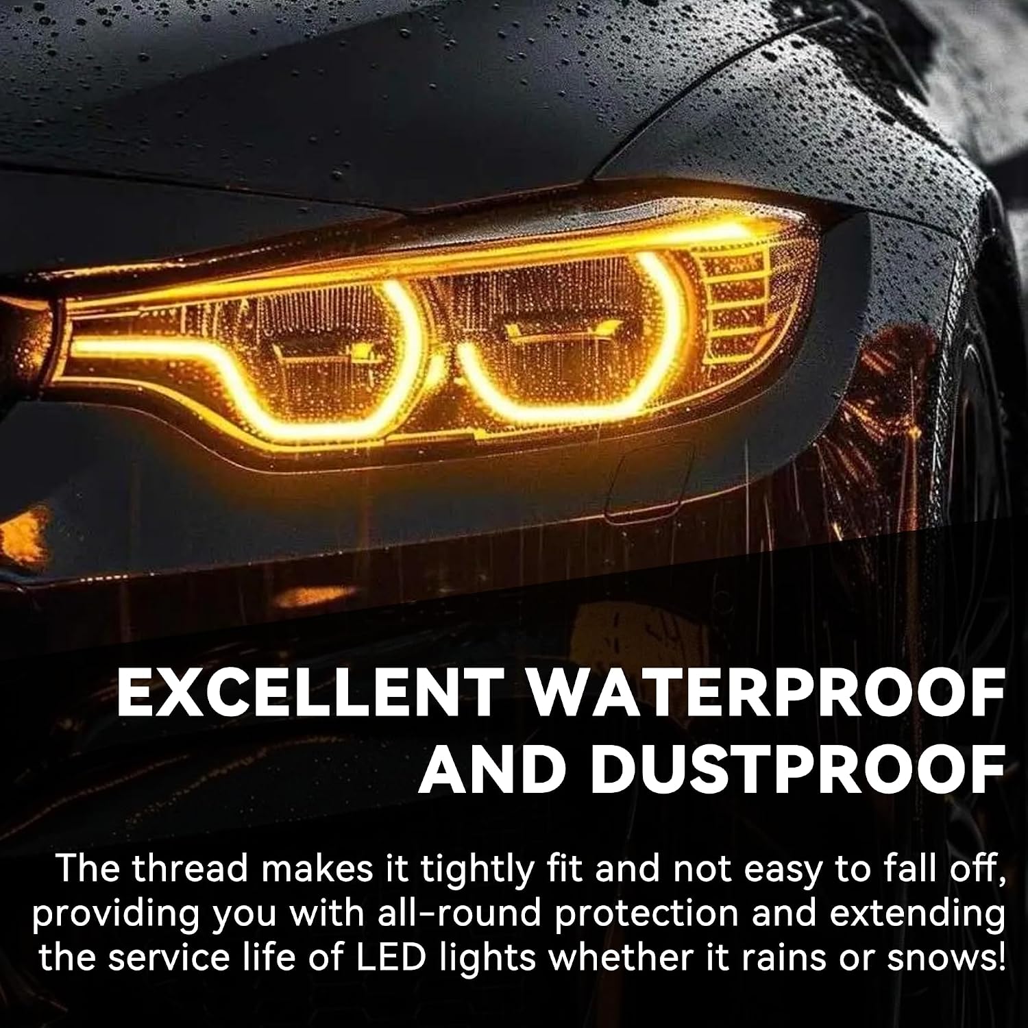 2PCS Car Headlight Dust Caps, 80mm Rubber Sealing Protective Cover for H4 Light Bulb, Universal Dustproof Lamp Protection Headlight Extension Covers for Most Cars Trucks SUVs (2PCS)