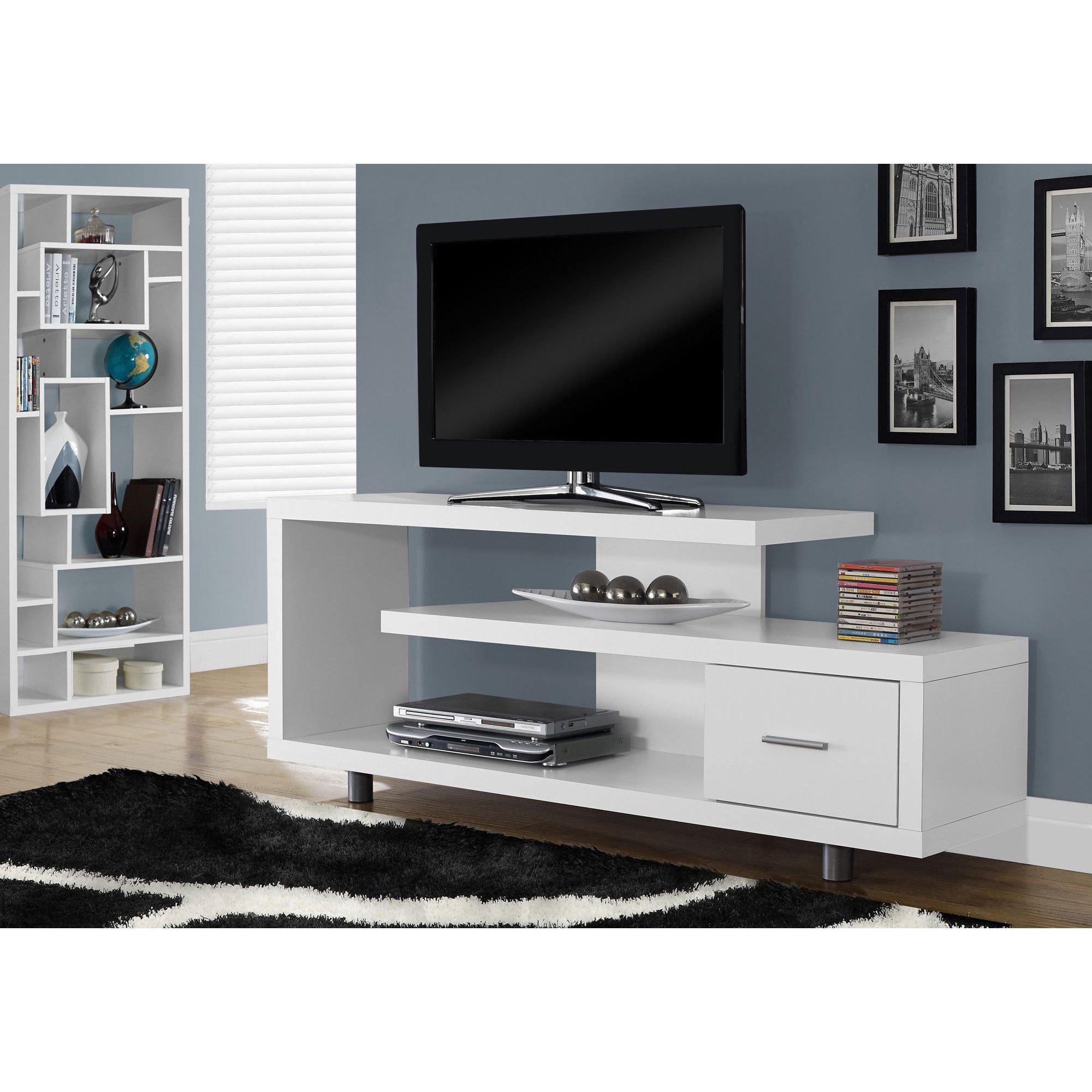 Michael Anthony Furniture White Hollow-Core 60
