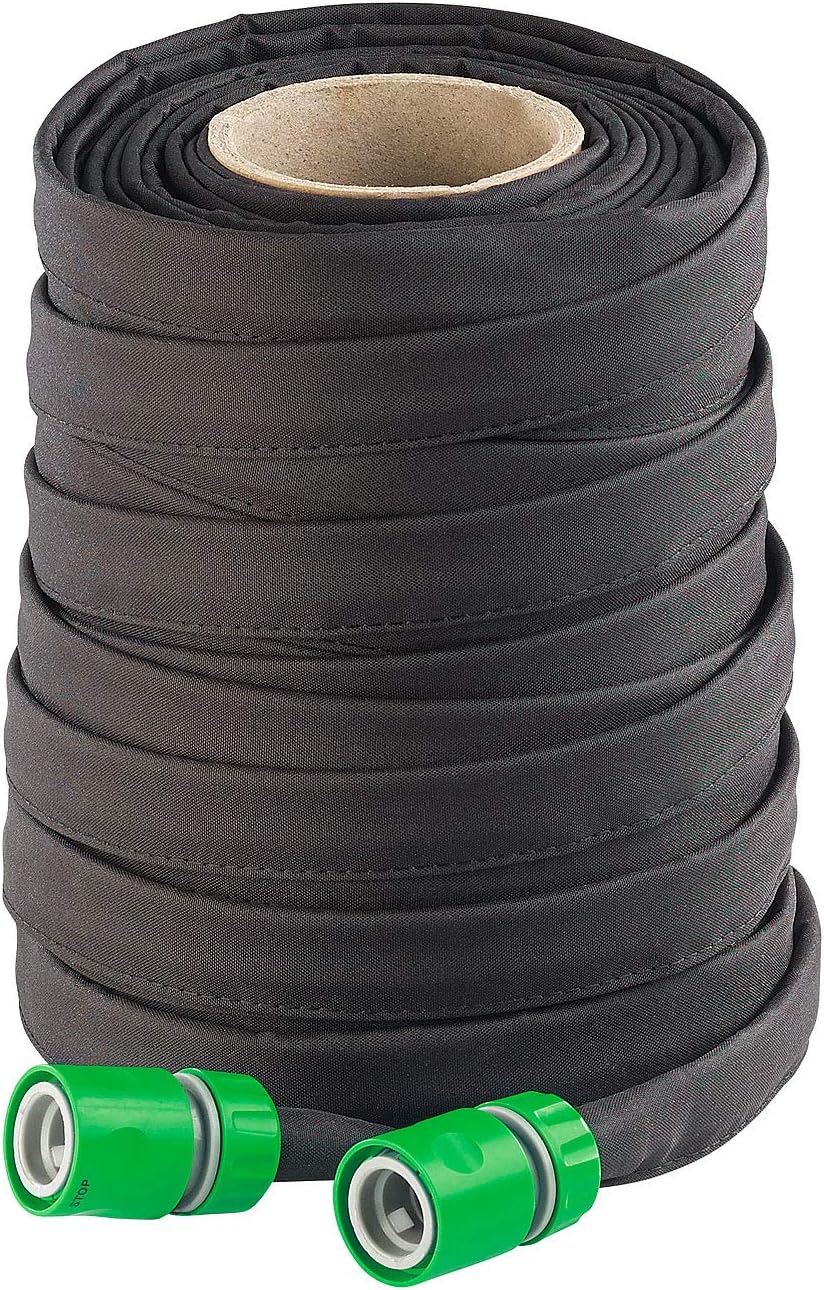 Royal Gardineer Tuyau d'arrosage poreux Plat avec raccords et Valve d — free download