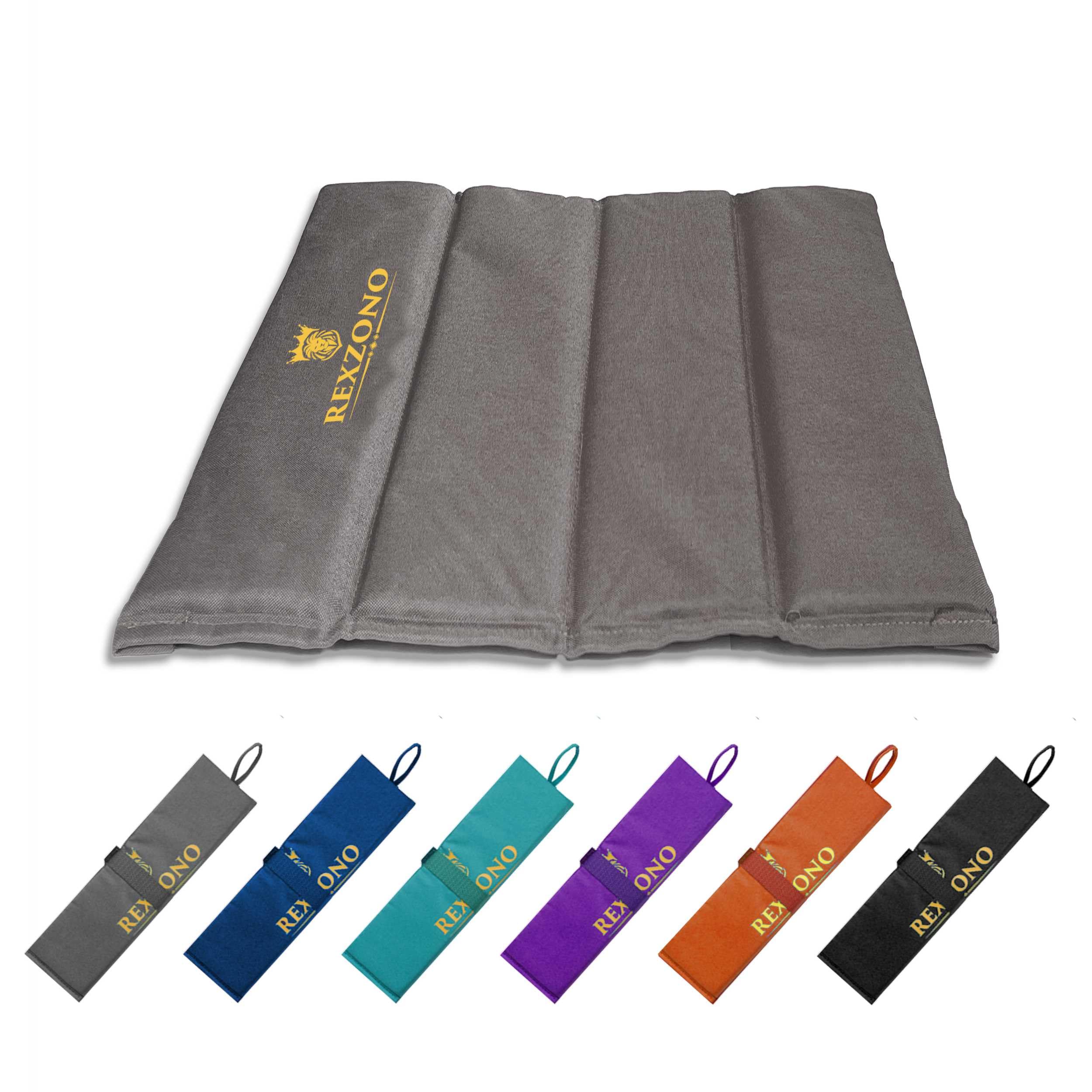 Rexzono Grey Rexzono® Compact Folding Sit Mat - Waterproof, Moisture-Resistant, Portable Sitting Cushion. Thermally Insulated Seat Pad For Outdoor Camping, Hiking, Picnics, Fishing, Parks And Playgrounds