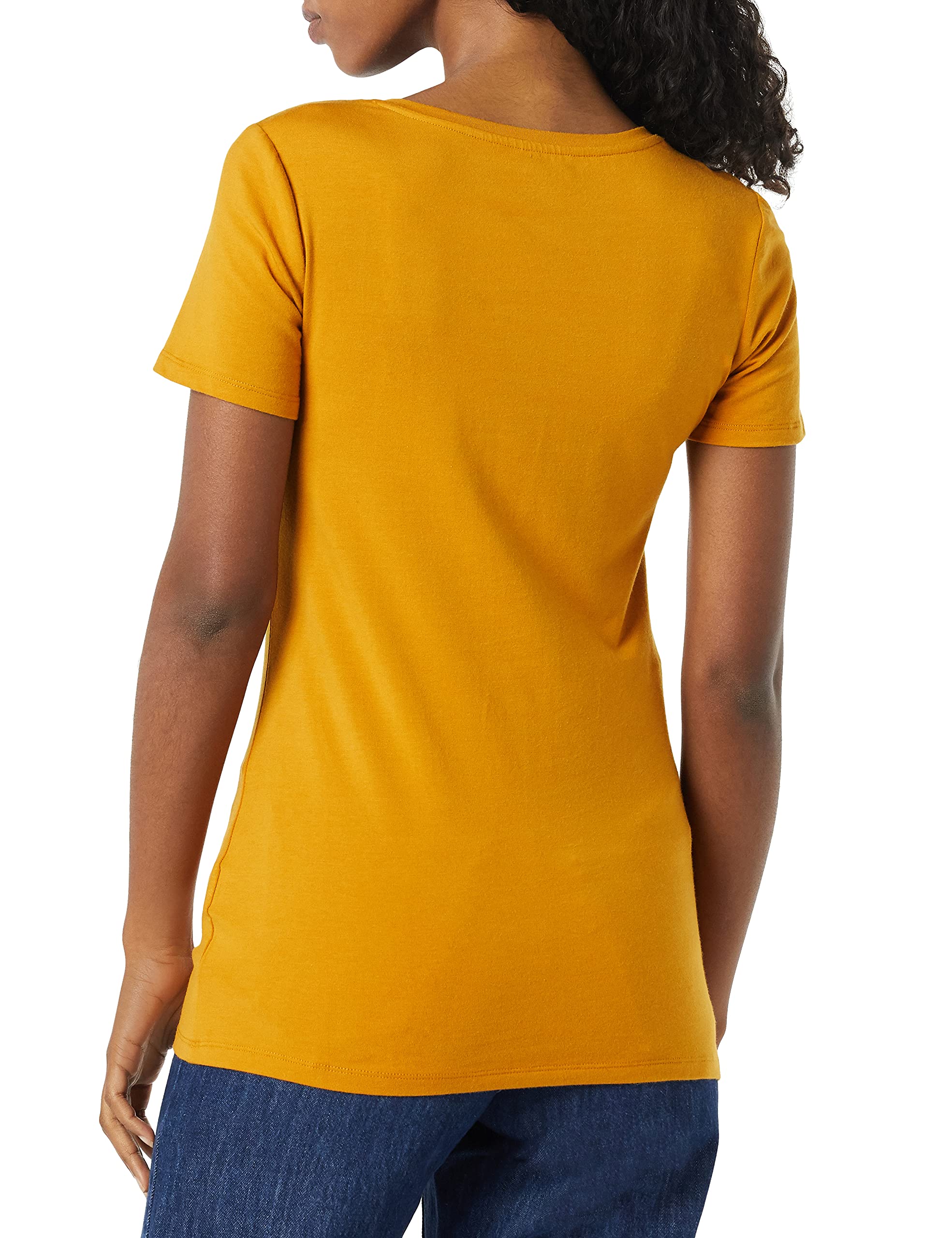 Amazon Essentials T-Shirt con Scollo a v a Maniche Corte con vestibilità Classica Donna, Confezioni Multiple