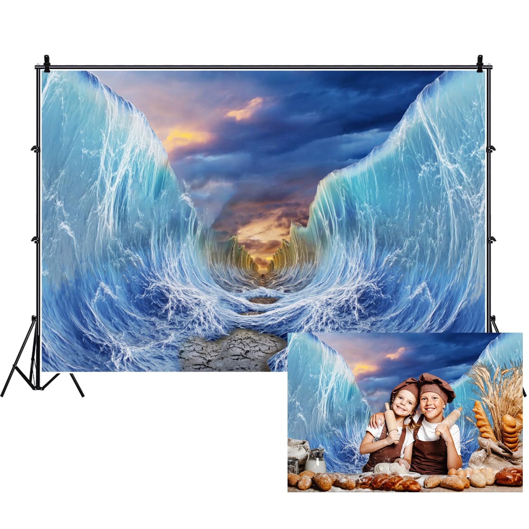 Fotohintergrund „Jesus Christus“ – 2,1 X 1,5 M Vinyl, Für Kirche, Ostern, Taufe, Fotostudio