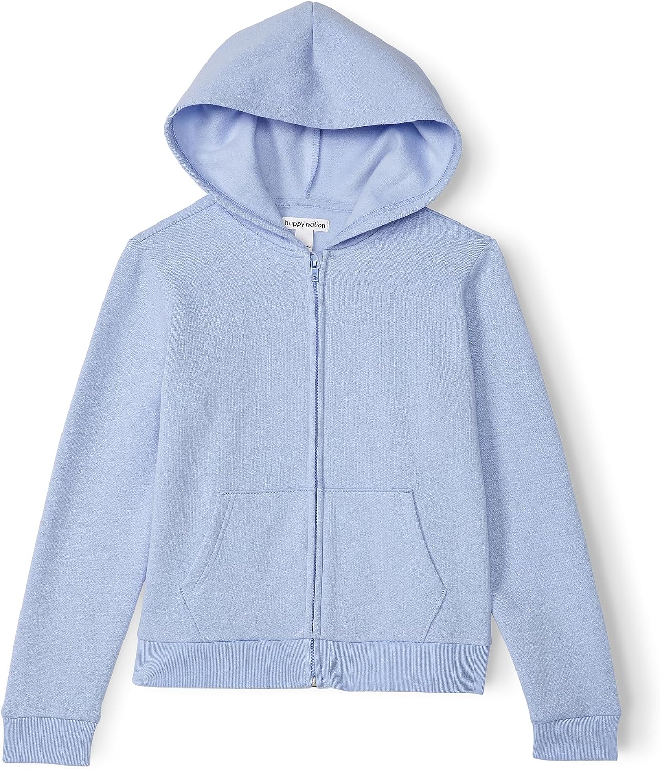 Happy Nation Girls' Happy Nation Relaxed Fleece Full Zip Hoodie Sweatshirt