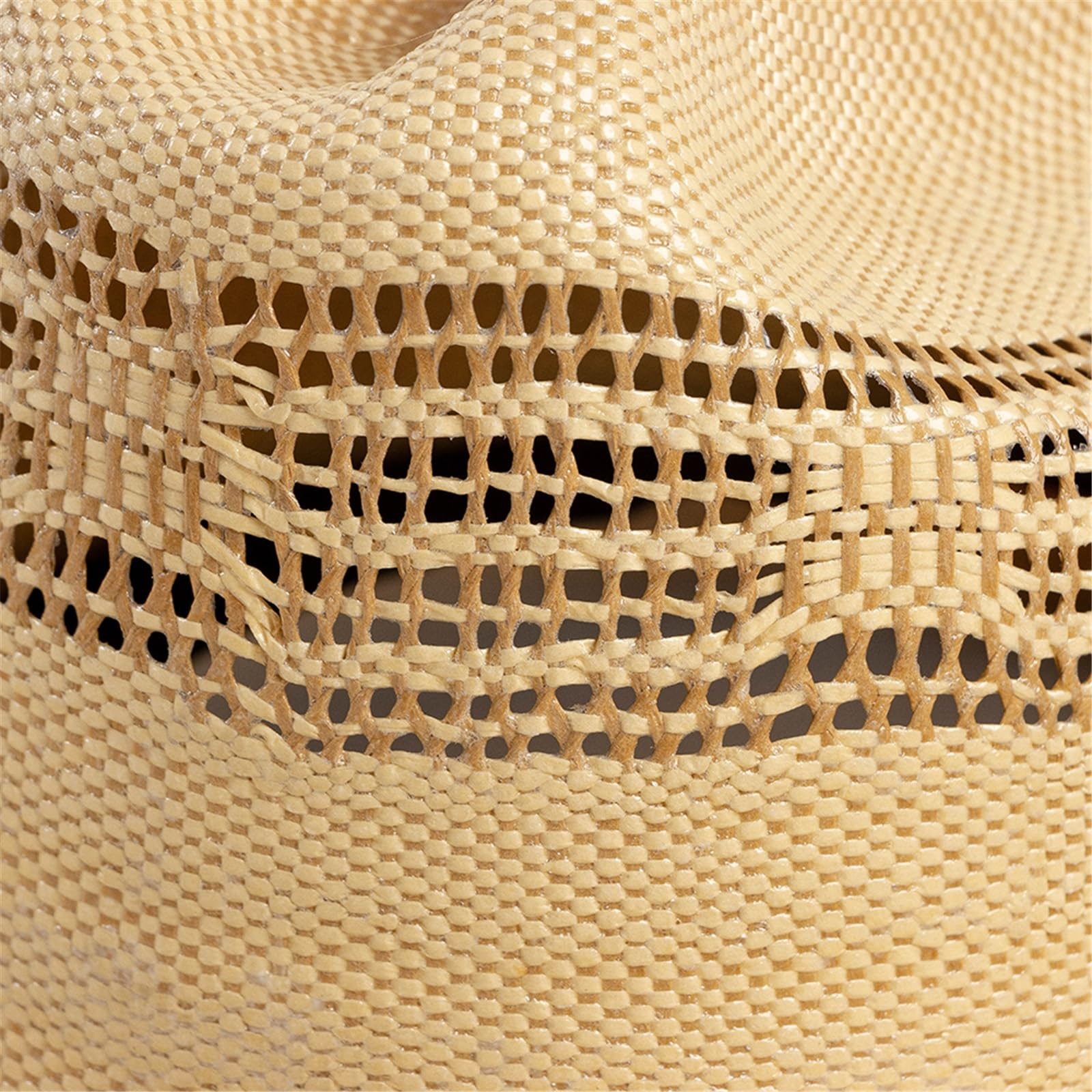 Generico Cappello da Sole in Paglia di Jeans a Tesa Larga da Donna - Cappello da Sole in cartapesta Intrecciata a Mano per Protezione UV