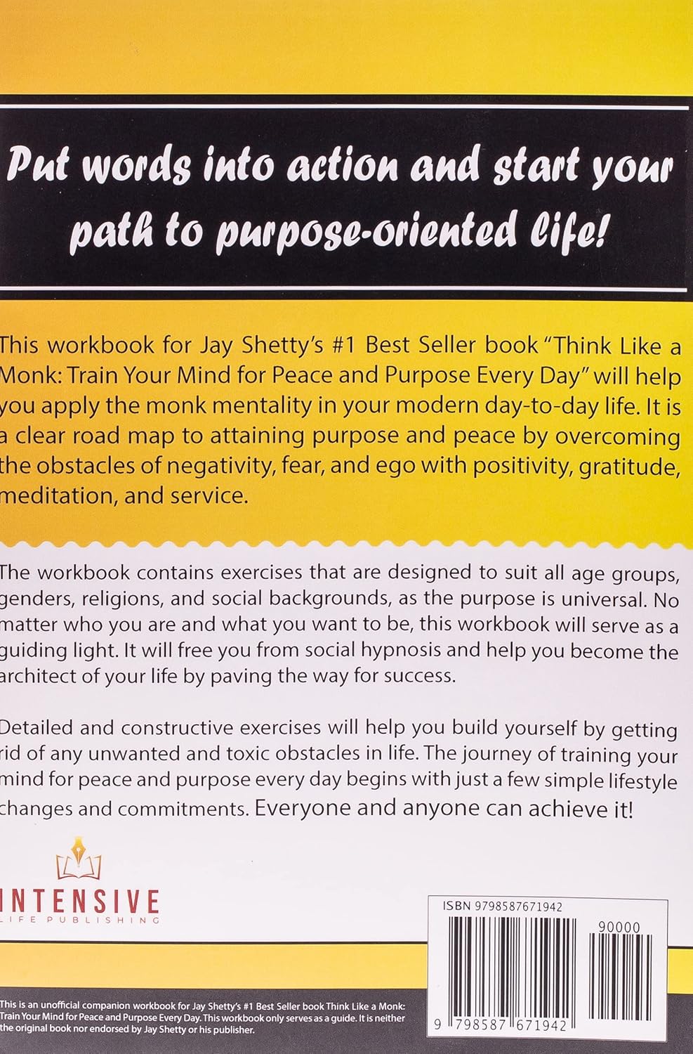 Workbook for Jay Shetty’s Think Like a Monk: Train Your Mind for Peace and Purpose Every Day - Image 2