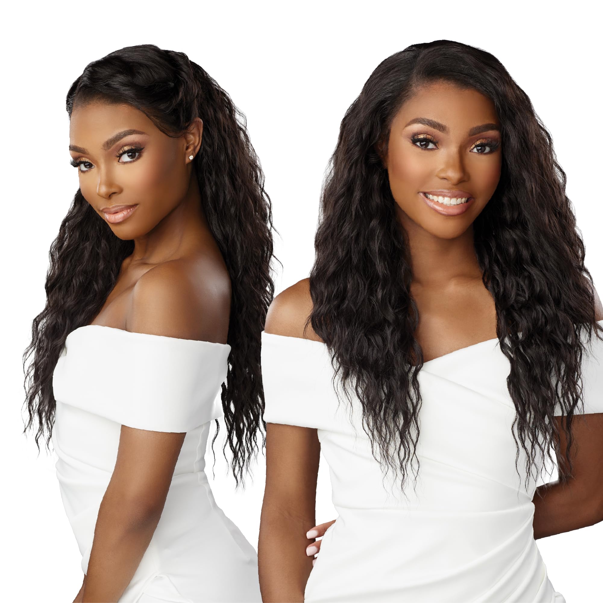 Lace frontal synthétique sans colle résistant 180 degrés - 15