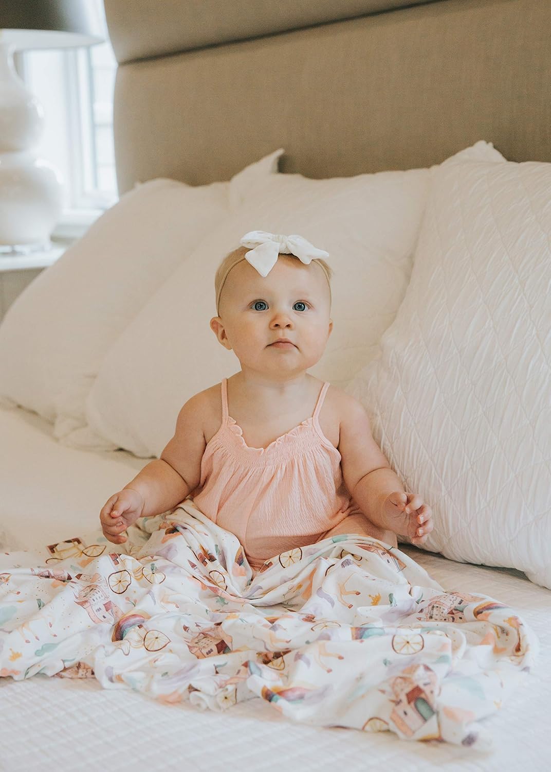 Copper Pearl Three-Layer Baby Blanket: Soft Quilt for Boys & Girls | Breathable, Cozy Toddler Blanket | Newborn Size 46x46 Premium Polyester/Rayon | Enchanted