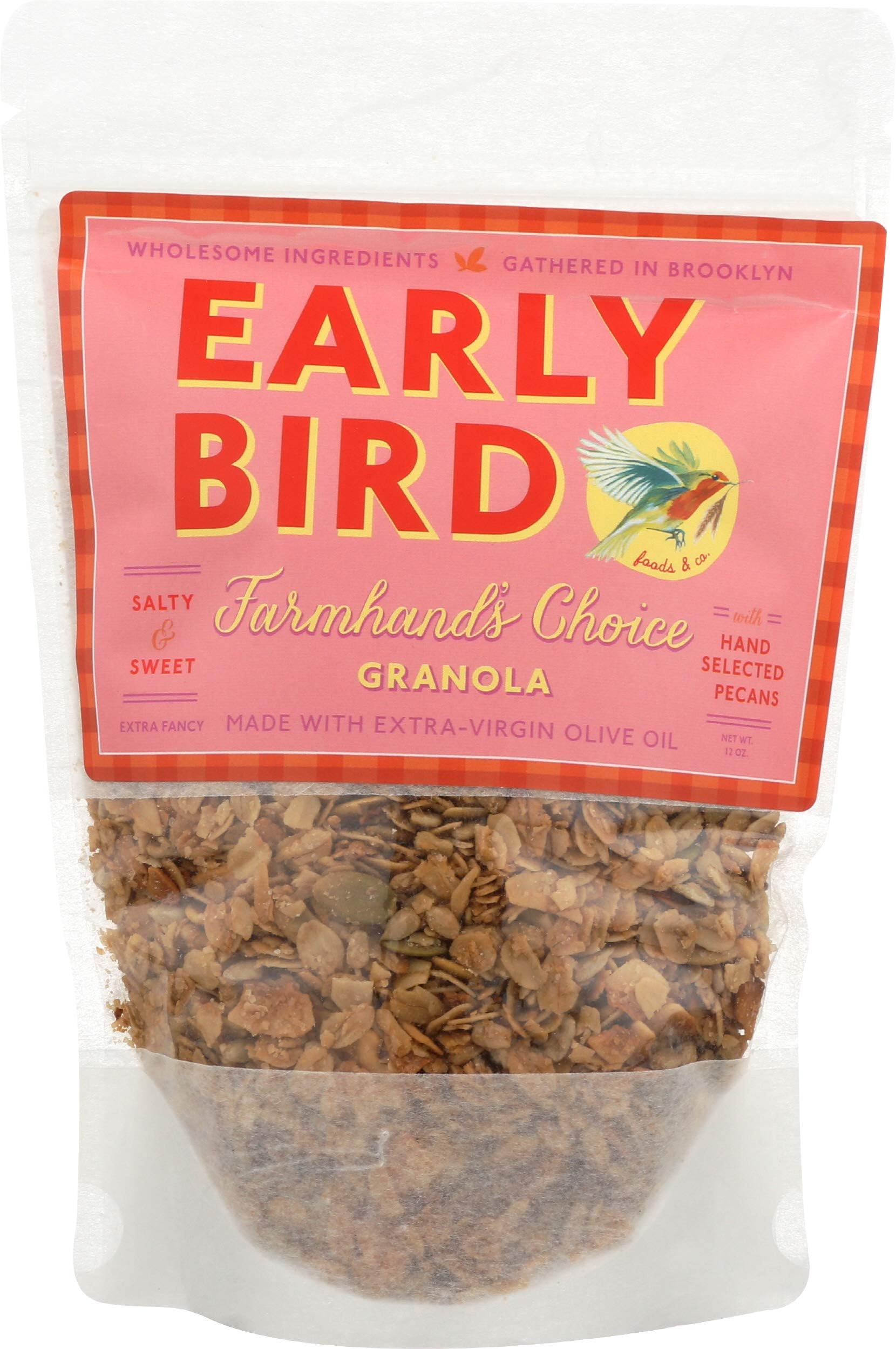 EARLY BIRD Farmhand Pecan Granola, 12 OZ