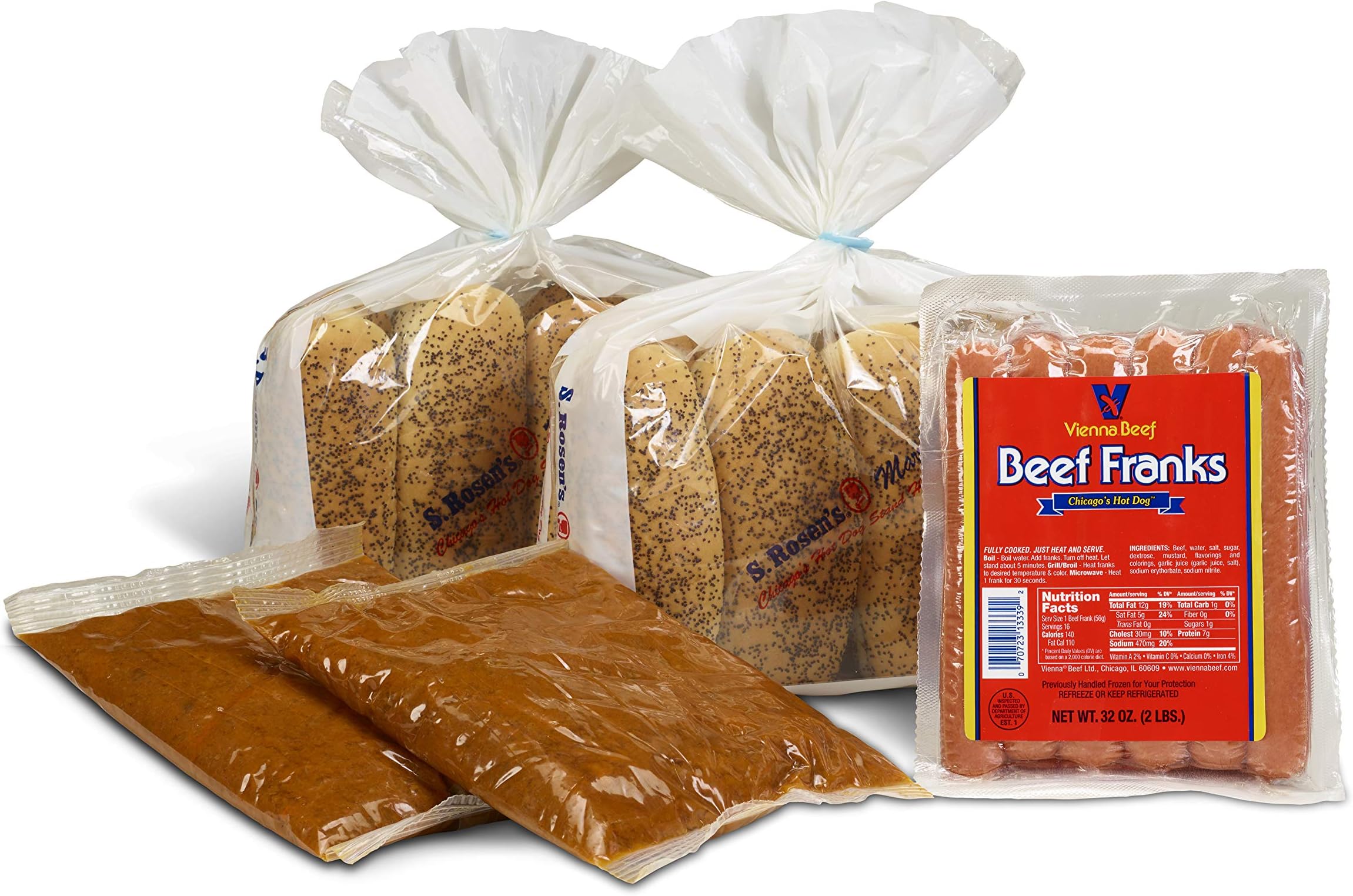 Vienna® Beef Chicago Chili Dog Kits