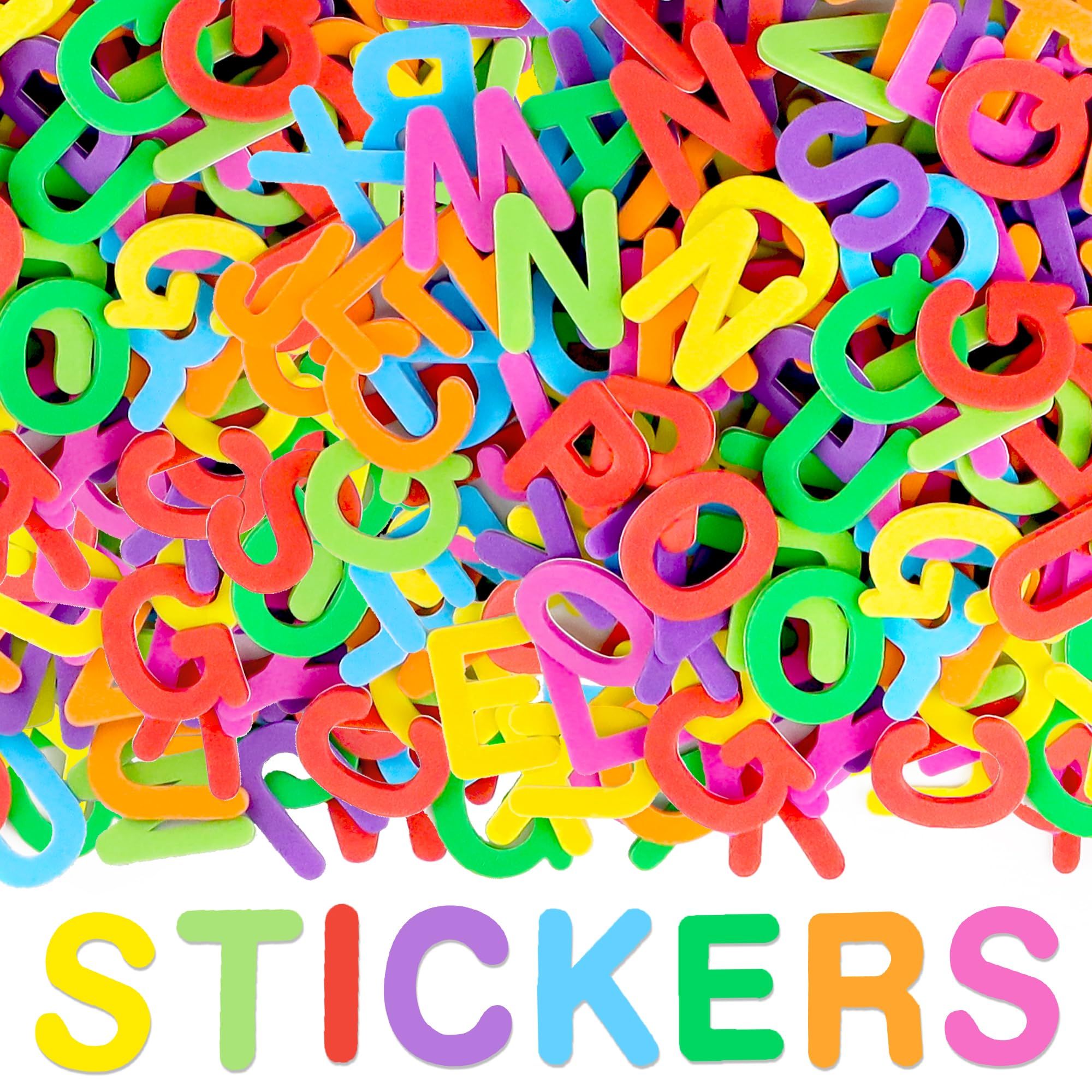 656PCS Foam Letter Stickers Alphabet Sticker Foam Sticker,Colorful
