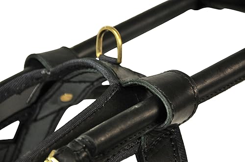 Miniatura 4 de Dean & Tyler Leather Guide - Arnés para perro, mediano, color negro