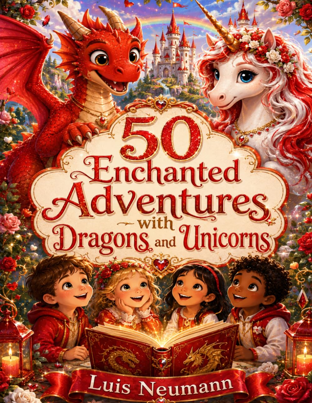 50 Enchanted Adventures with Dragons and Unicorns: A Magical Coloring Book for Kids Ages 3+ (WonderTales Coloring Adventures)
