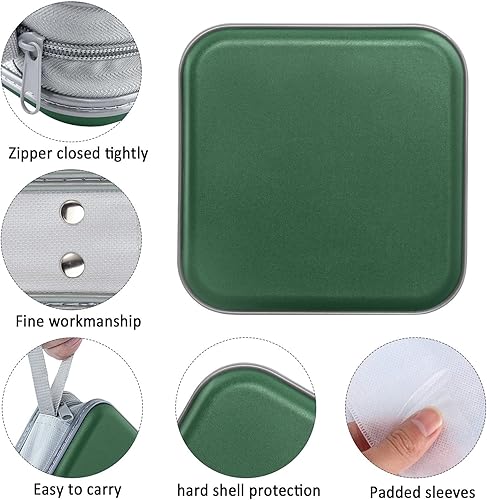 Miniatura 38 de Funda para CD, capacidad para 40 unidades, para CD/DVD, cartera, de plástico duro, DVD, carpetas de almacenamiento para automóvil, hogar, oficina,